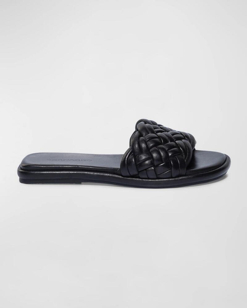 Bernardo Braided Leather Flat Slide Sandals Cover