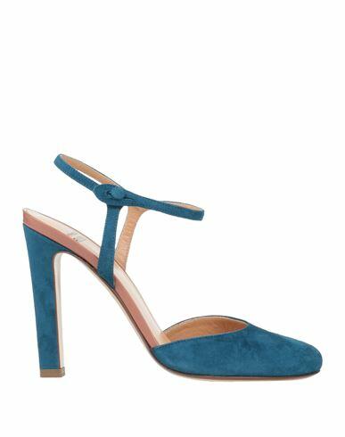 Francesco Russo Woman Pumps Light blue Leather Cover