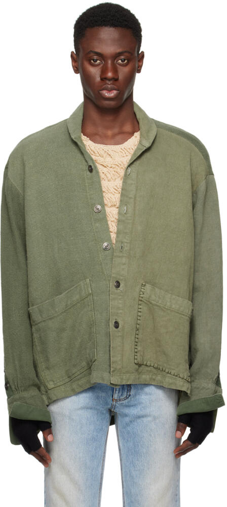 Greg Lauren Khaki Boxy Jacket Cover