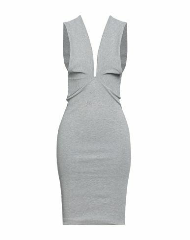 Odi Et Amo Woman Mini dress Grey Cotton Cover