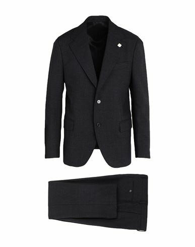 Lardini Man Suit Steel grey Wool Cover