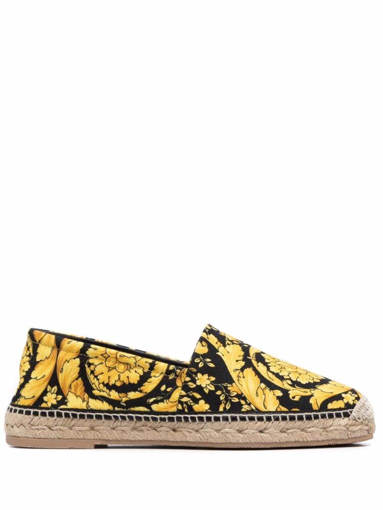 Versace Barocco-print espadrilles - Yellow Cover