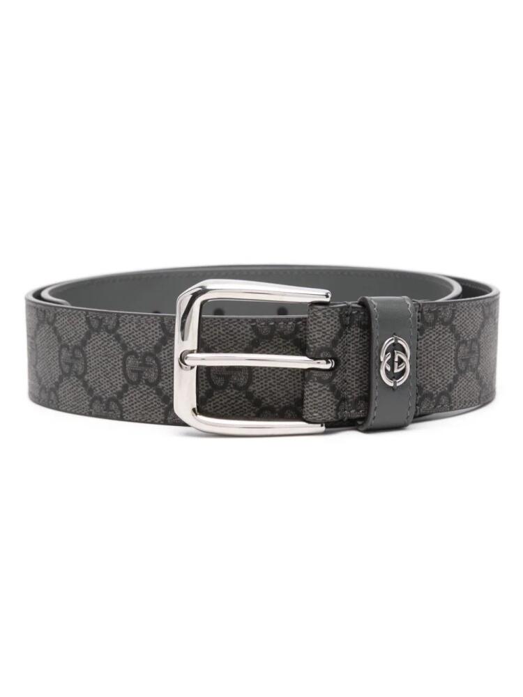 Gucci GG Supreme canvas belt - Grey Cover