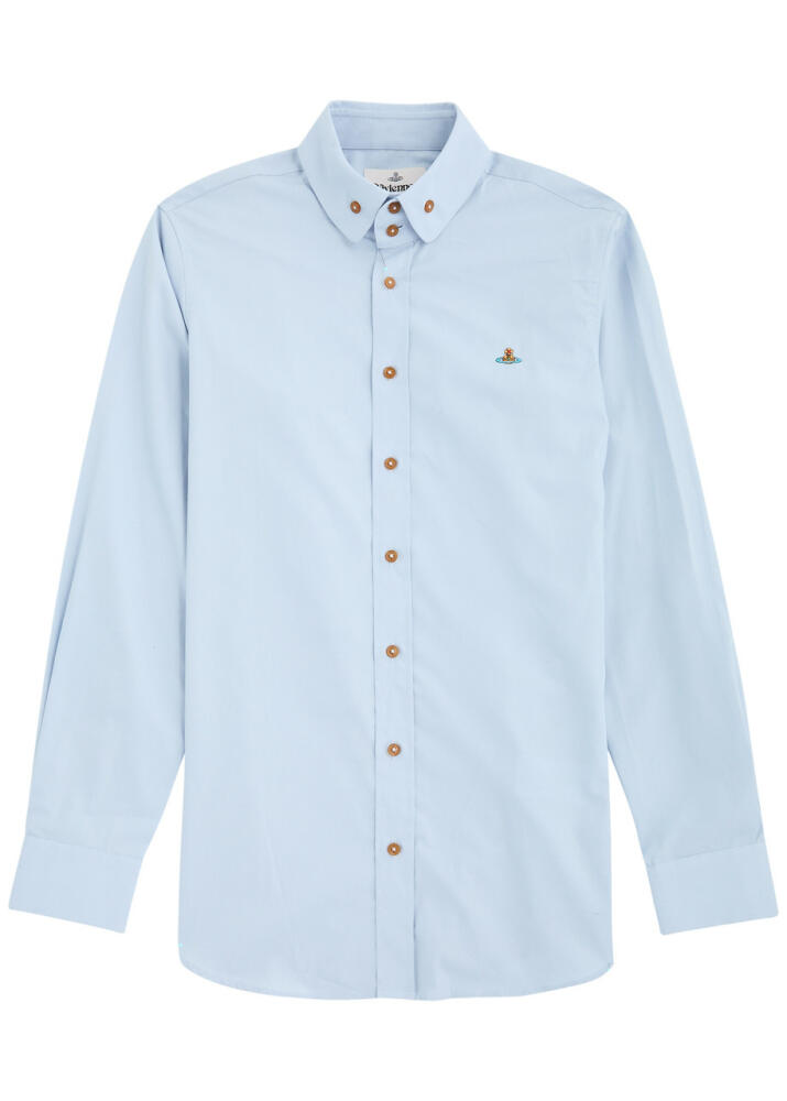 Vivienne Westwood Krall Logo-embroidered Cotton Shirt - Blue Cover