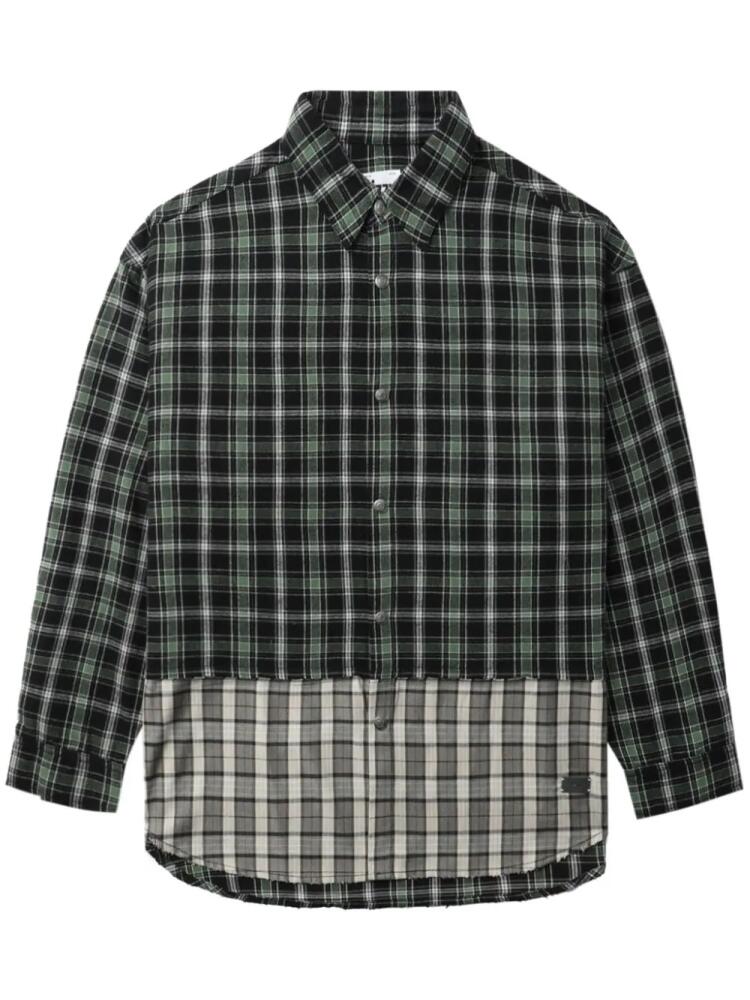 izzue checked cotton shirt - Green Cover