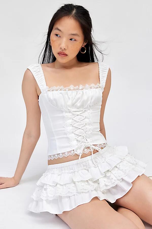 Lioness Palmer Corset Top in White Cover