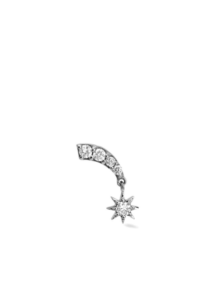 Lark & Berry 14kt white gold Starburst diamond stud earring - Silver Cover