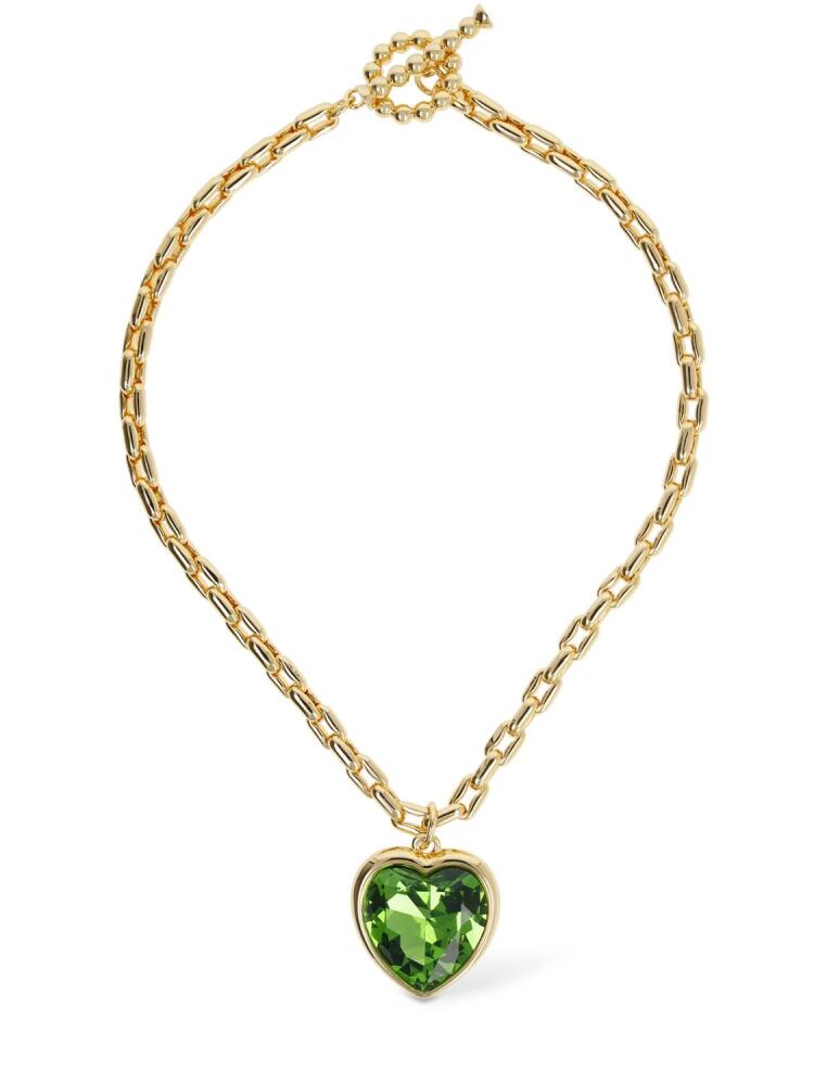 TIMELESS PEARLY Green Heart Chain Necklace Cover