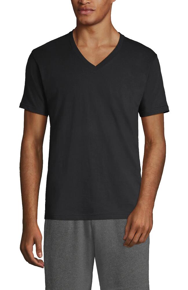 Lands' End V-Neck Undershirt 3 Pack in Black Cover