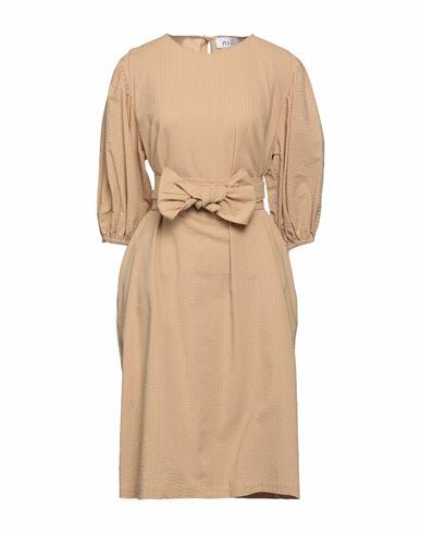 Niū Woman Midi dress Sand Cotton Cover