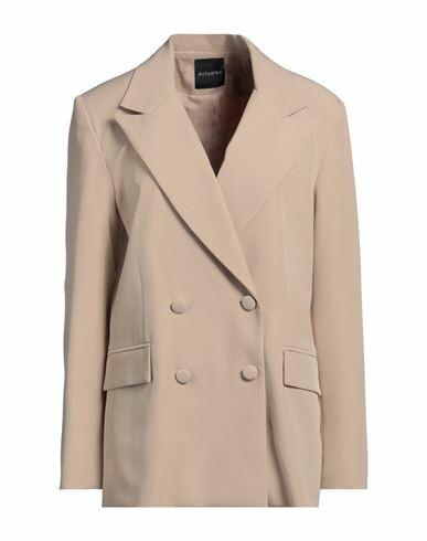 Actualee Woman Blazer Beige Polyester, Elastane Cover