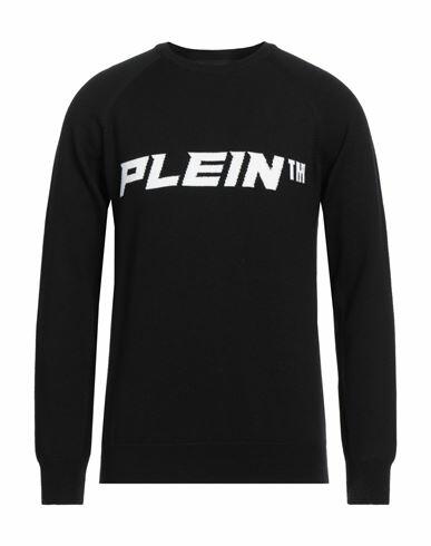 Philipp Plein Man Sweater Black Wool Cover