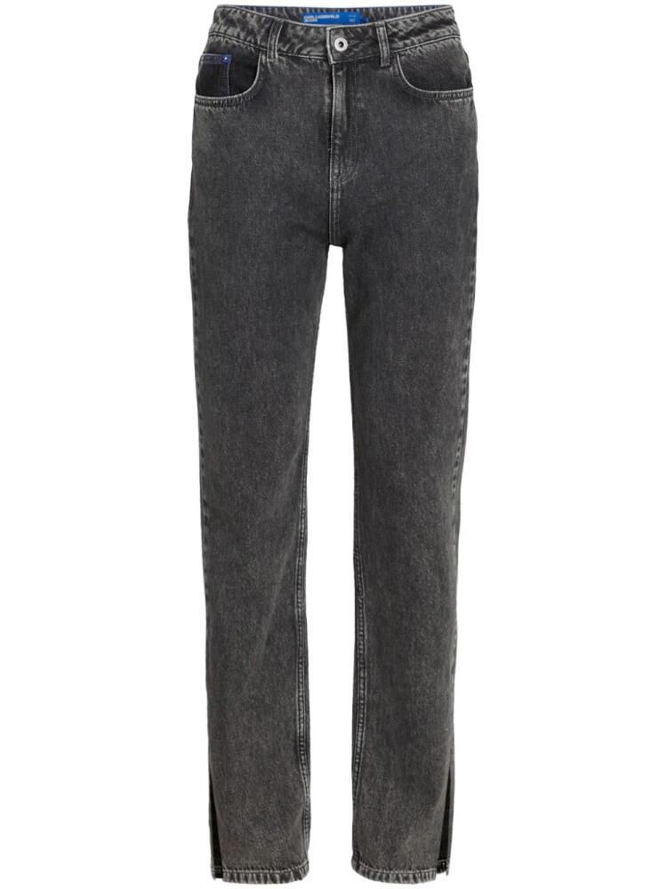 Karl Lagerfeld Jeans high-rise straight-leg jeans - Black Cover