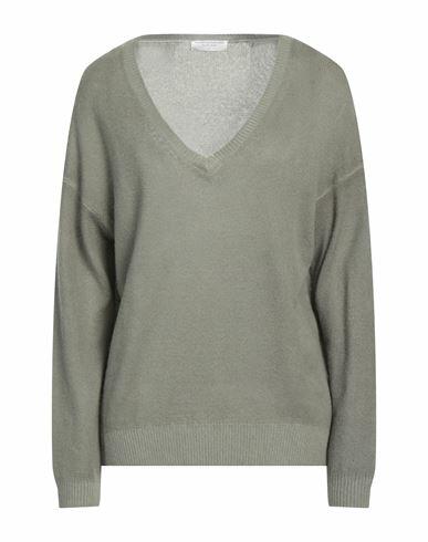 Majestic Filatures Woman Sweater Military green Cashmere Cover