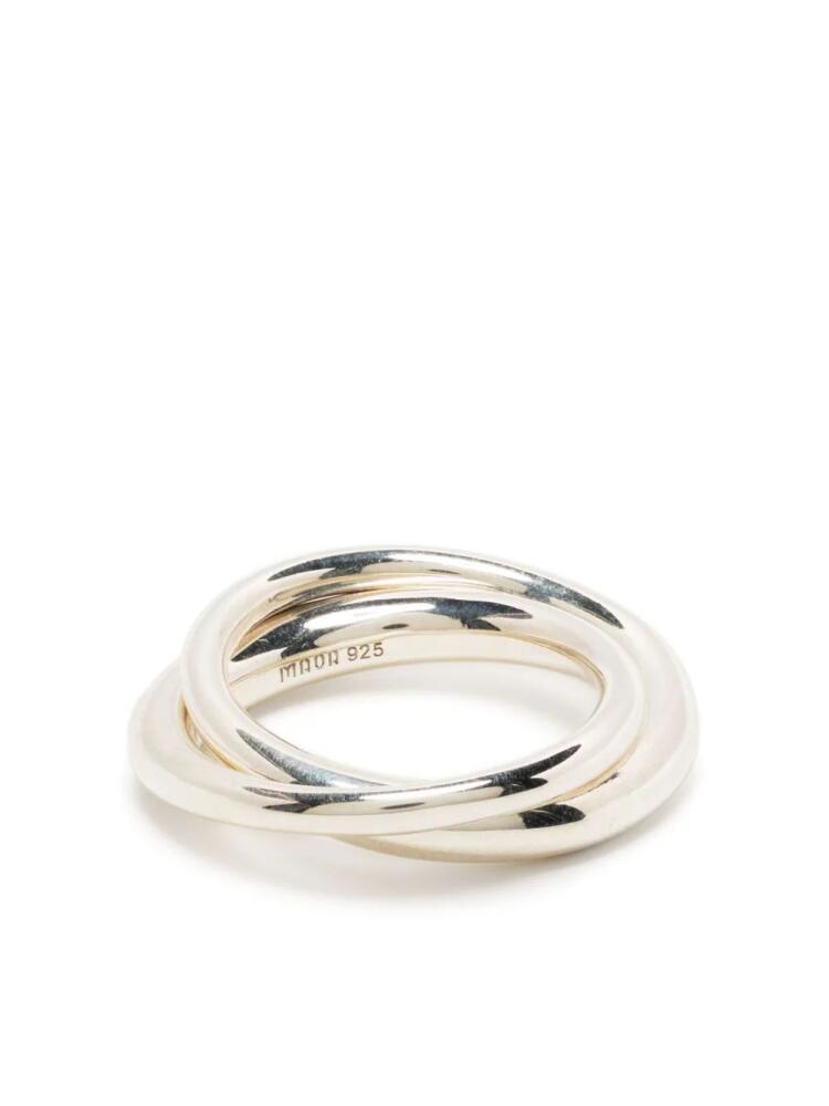 MAOR Duo Nerk polished-finish ring - Silver Cover