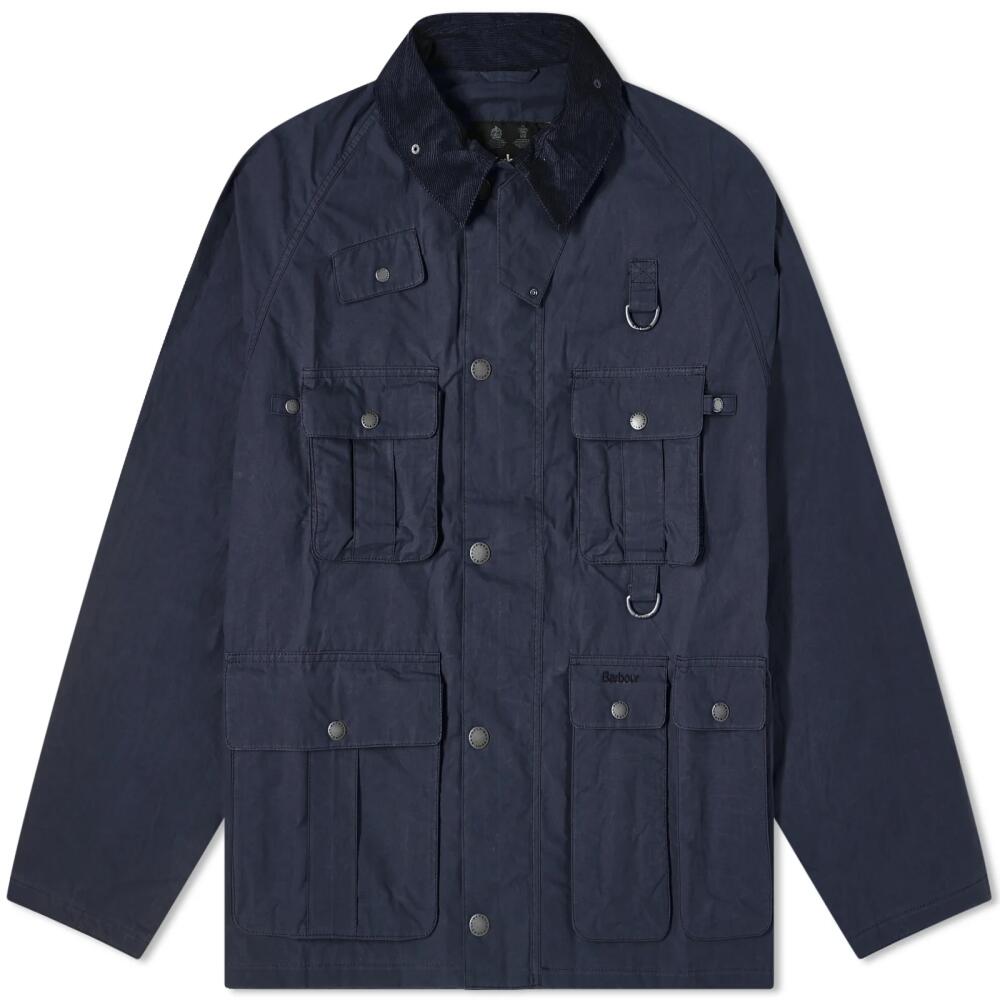 Barbour Men's Heritage + Modified Transport Casual Jacket in Dark Navy Cover