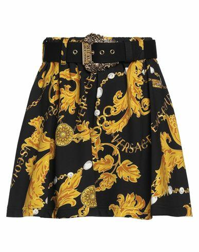 Versace Jeans Couture Woman Mini skirt Black Cotton Cover