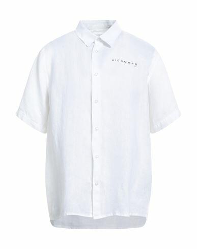 Richmond X Man Shirt Off white Linen Cover