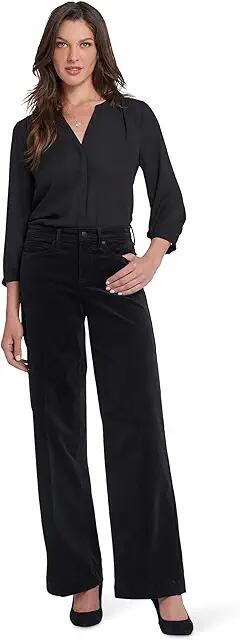 NYDJ Teresa Wide Leg (Black) Women's Dress Pants Cover