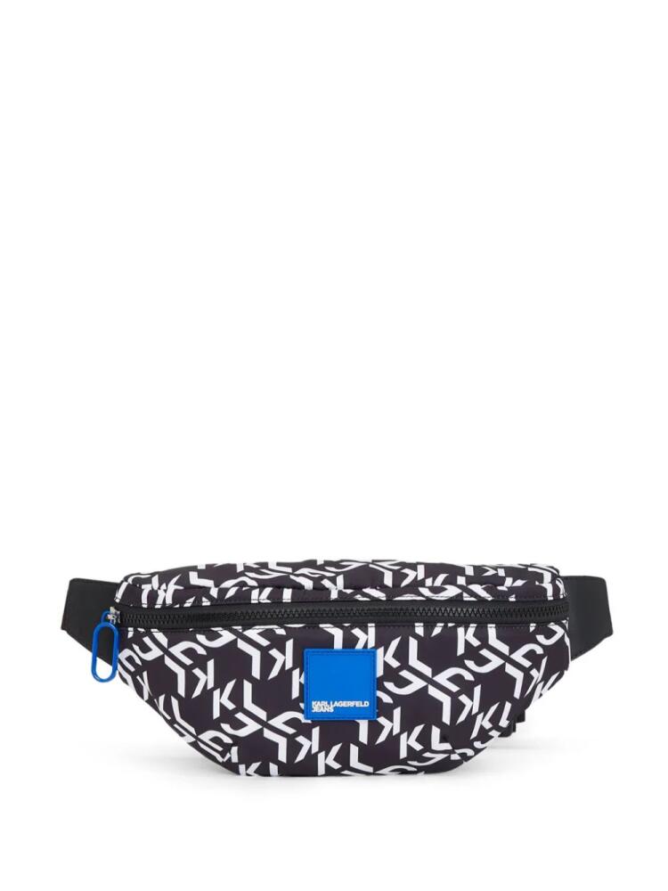 Karl Lagerfeld Jeans Urban monogram-print belt-bag - Black Cover