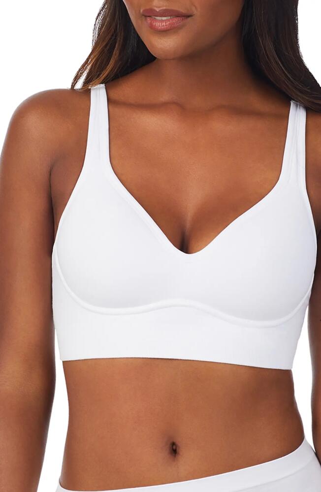 On Gossamer Cabana Cotton Blend Seamless Wirefree Bra in White Cover