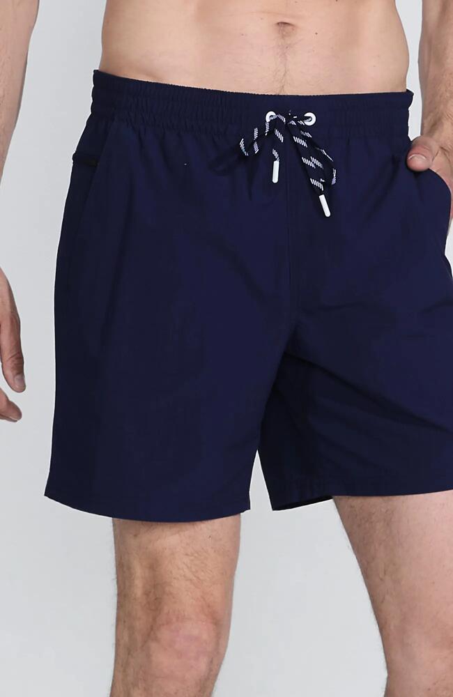 Lands' End 7" Volley Swim Trunks in Deep Sea Navy Cover