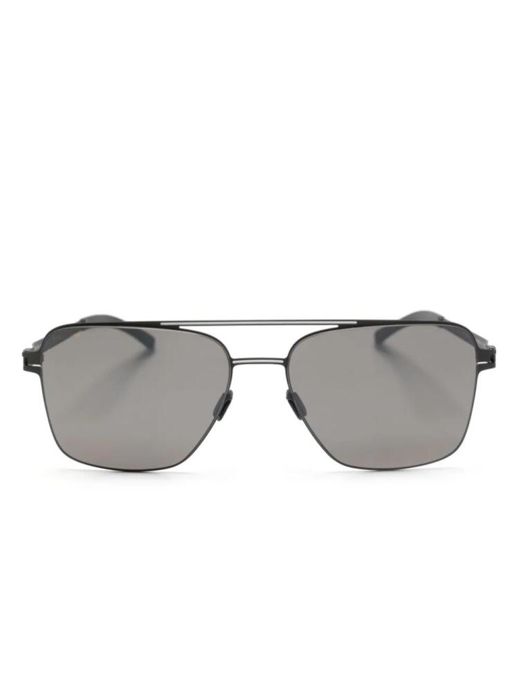 Mykita square-frame double-bridge sunglasses - Black Cover