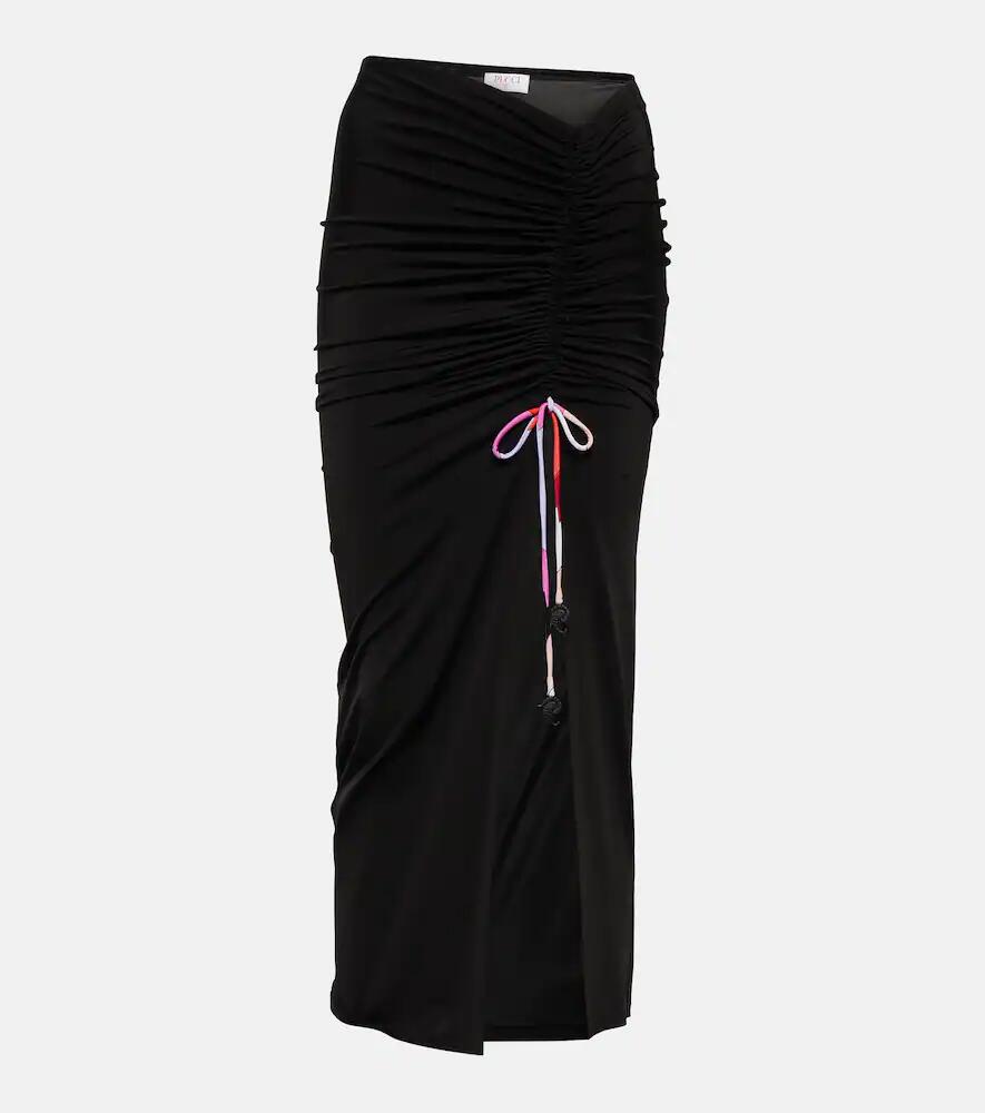 Pucci Gathered jersey midi skirt Cover