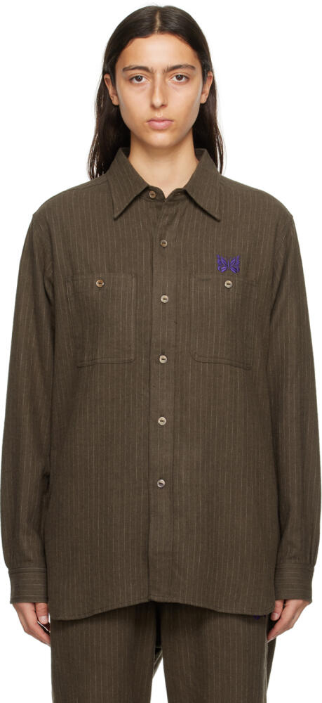 NEEDLES Brown Work Shirt Cover