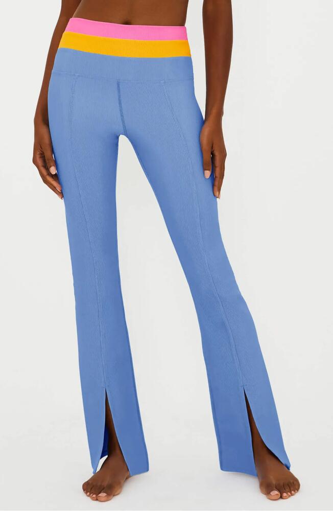 Beach Riot Amalfi Split Cuff Rib Flare Pants in Daydreamer Colorblock Cover