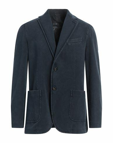 Circolo 1901 Man Blazer Navy blue Cotton, Elastane Cover