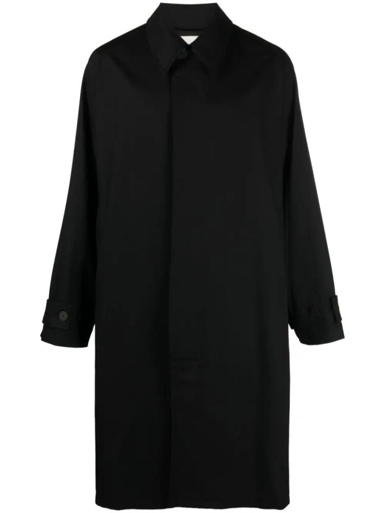 Studio Nicholson single-breasted mid-length coat - Black Cover