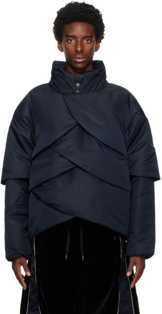 NAMESAKE Black Lazio Down Jacket Cover