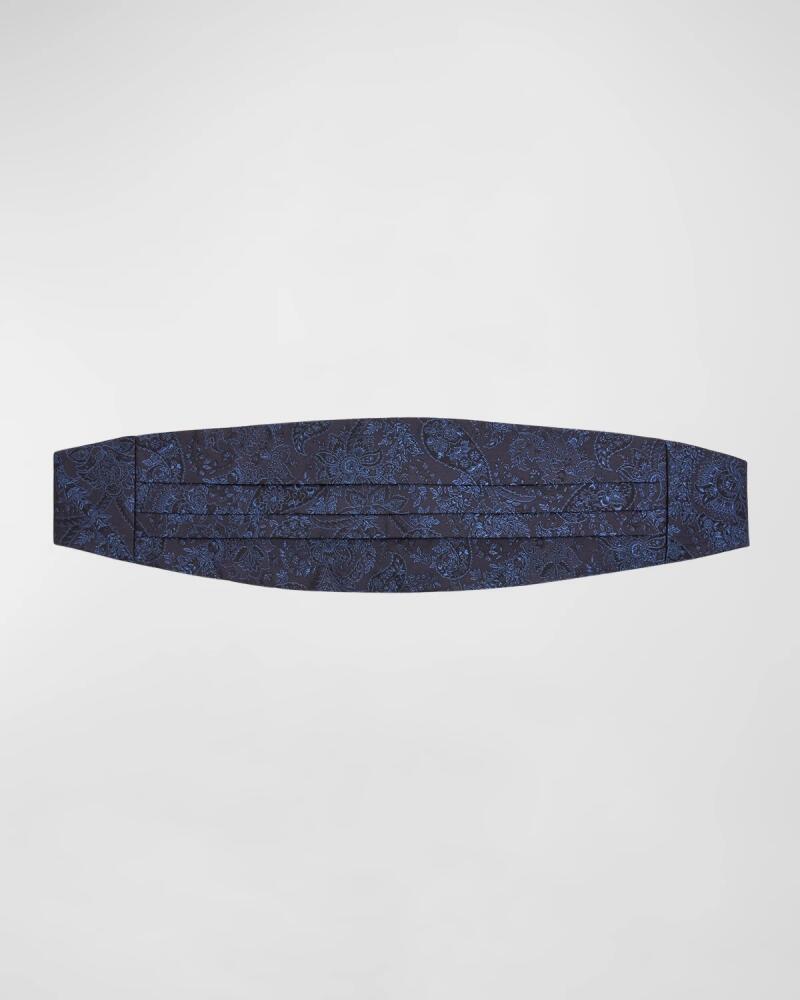 Etro Men's Pleated Paisley Cummerbund Cover