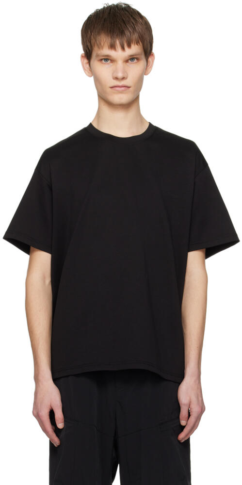 ATTACHMENT Black Crewneck T-Shirt Cover