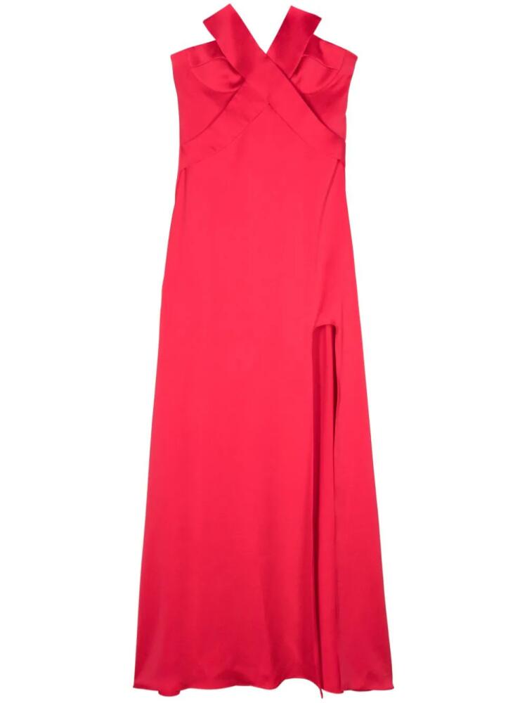 Genny strapless satin gown - Red Cover