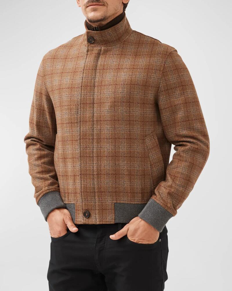 Rodd & Gunn Men's Hampstead Check Bomber Jacket Cover