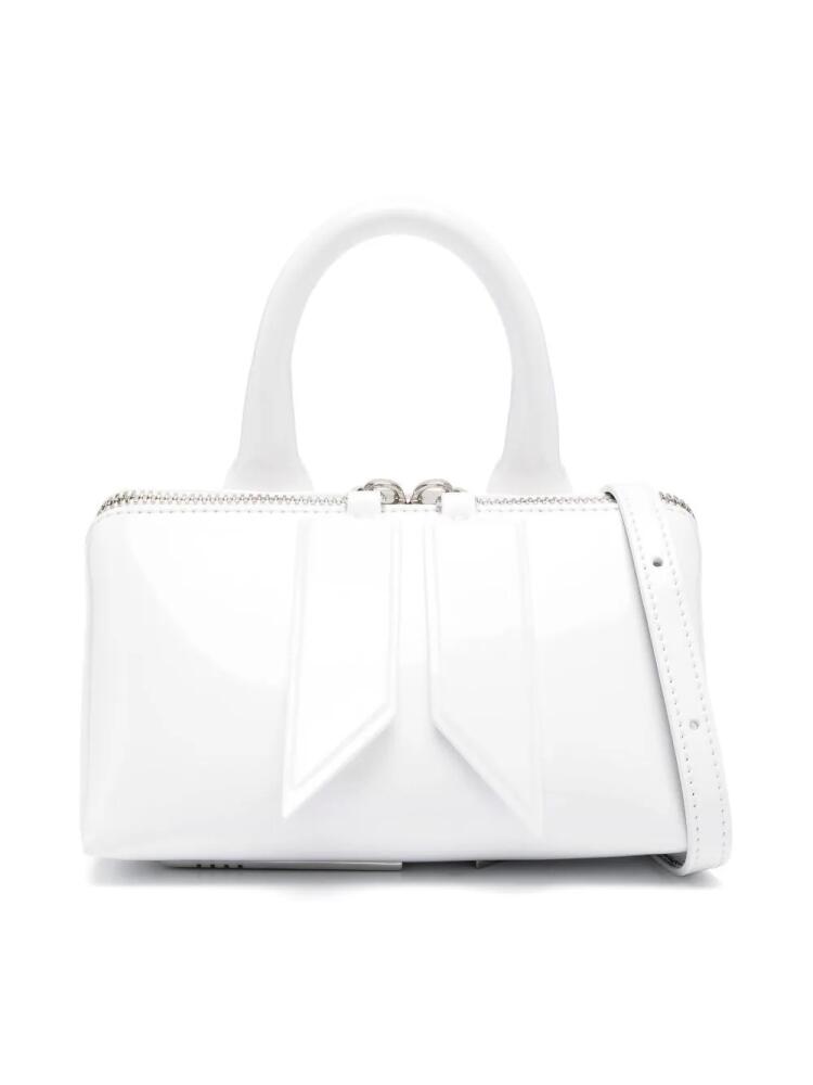 The Attico mini Friday leather crossbody bag - White Cover