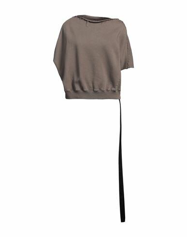 Drkshdw By Rick Owens Woman Sweatshirt Khaki Cotton Cover