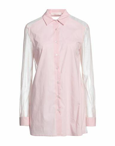 Liviana Conti Woman Shirt Light pink Cotton, Polyamide, Elastane Cover