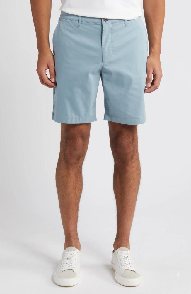 Faherty Movement Organic Cotton Blend Chino Shorts in Steel Blue Cover