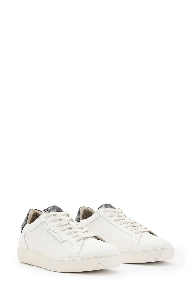 AllSaints Platform Sneaker in White/Metallic Cover