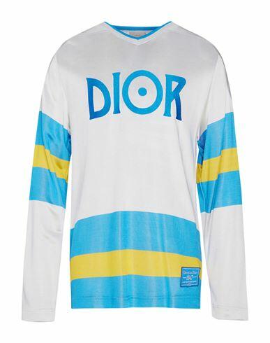 Dior Homme Man T-shirt Light grey Viscose, Polyester Cover