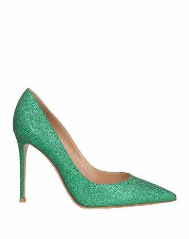 Gianvito Rossi Woman Pumps Green Soft Leather Cover