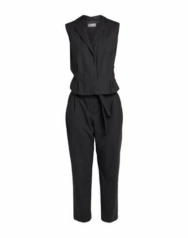 Brunello Cucinelli Woman Jumpsuit Grey Virgin Wool, Polyamide, Elastane, Brass Cover