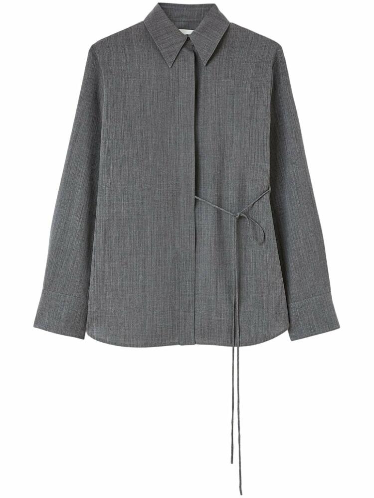 Jil Sander wrap wool shirt - Grey Cover