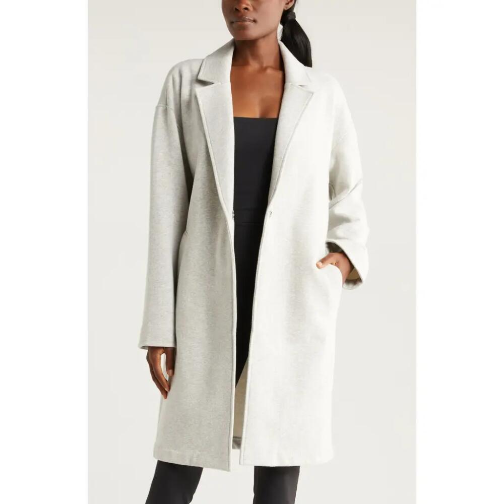 Zella Cloud Fleece Longline Blazer in Grey Light Heather Cover