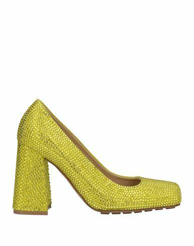 Bottega Veneta Woman Pumps Acid green Soft Leather Cover