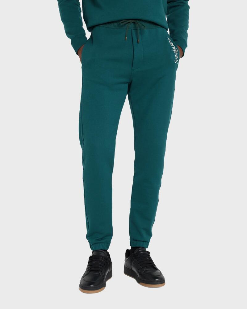 Saint Laurent Men's Cassandra Terry Sweatpants Cover