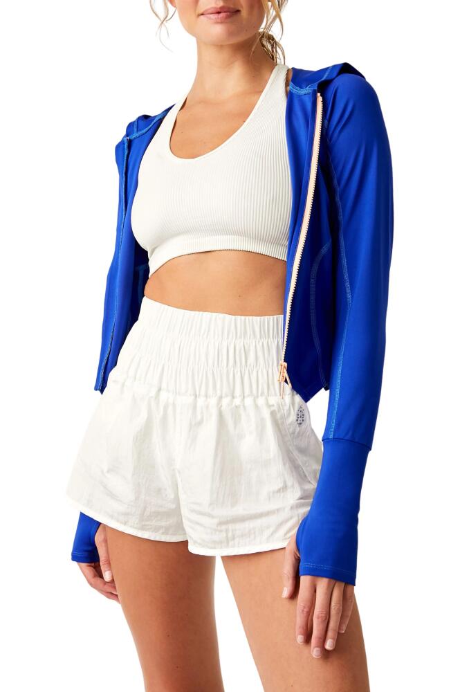 Free People FP Movement Playin' for Keeps Track Jacket in Sapphire Skies Combo Cover